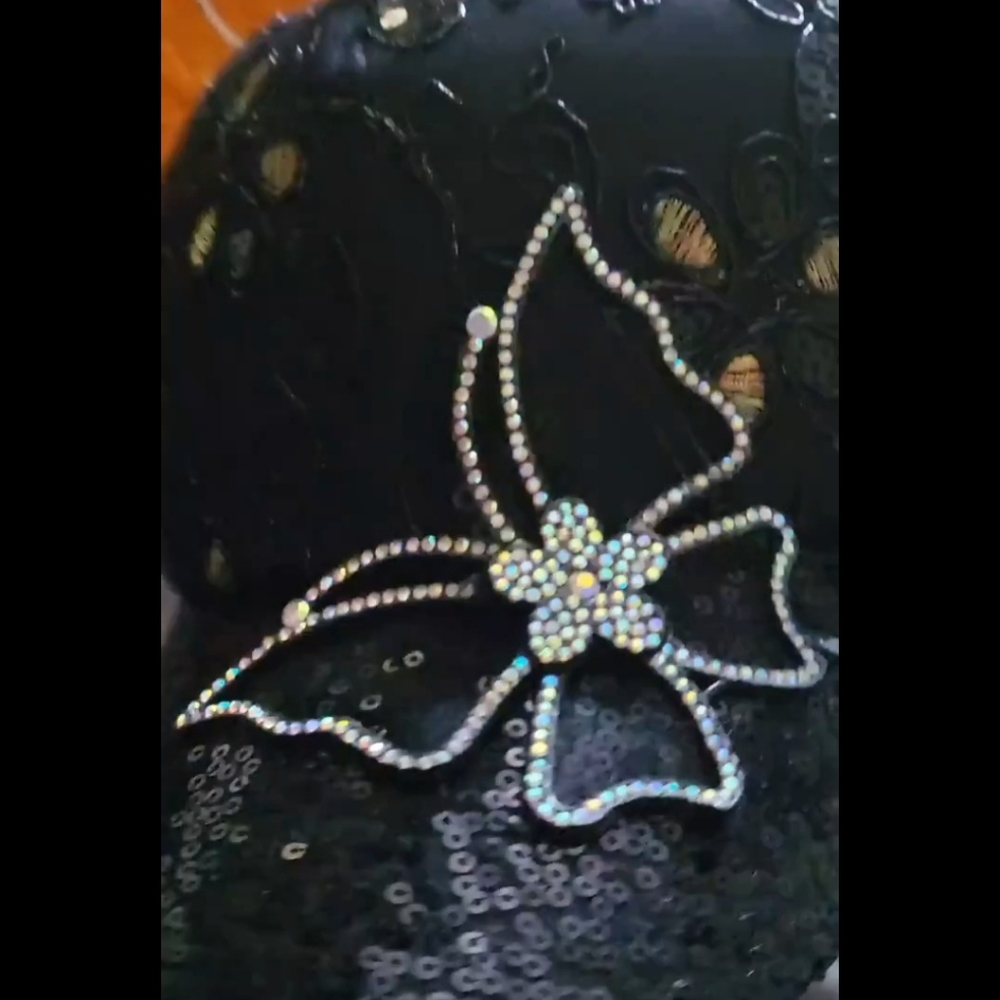 Baseball Cap with Rhinestone Butterfly Decor Casual Fashion - Picture 8 of 11
